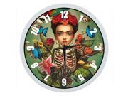 10 Silent Wall Clock with Special Frida Kahlo Artwork Design Modern Style Good for Living Room Kitchen Bedroom