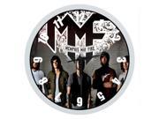 12 Silent Wall Clock with Special Memphis May Fire Design Modern Style Good for Living Room Kitchen Bedroom