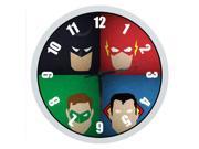 The Justice League Wall Clock Quality Quartz 12 Inch Round Easy to Install Home Office School Clock