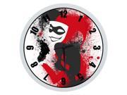 Harley Quinn Wall Clock Quality Quartz 10 Inch Round Easy to Install Home Office School Clock