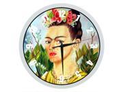 Frida Kahlo Artwork Indoor Outdoor Quartz 10 Wall Clock Quiet Sweep Movement Decorative Living Room