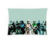 Decorative Fashion Custom Star Wars Pillow Case Best Gift 20x30 inch 2 Sides Printed 50% cotton 50% polyester