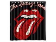 Waterproof Shower Curtain The Rolling Stones High Quality Bathroom Curtain With Hooks Size 66 W *72 H