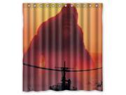 Waterproof Shower Curtain Kong Skull Island High Quality Bathroom Curtain With Hooks Size 60 W *72 H