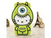 NEK Tech Cute Cartoon 3D Lovely Soft Silicone Case Cover Shell Protector for Iphone 6 4.7 Sully Green