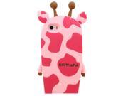 NEK Tech 4.7 3D Lovely Soft Silicone Case Cover Shell Protector for Iphone 6 Giraffe Pink