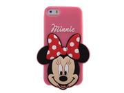NEK Tech 4.7 3D Lovely Soft Silicone Case Cover Shell Protector for Iphone 6 Minnie Red