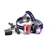 NEK Tech Ultra Bright 2000 Lumens CREE XM L T6 LED Rechargeable Headlamp Light Torch 2x 18650 Rechargeable Battery 1 Charger For Outdoor Hiking Riding Camping