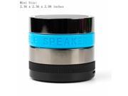 Super Bass Stereo Sound Mini Portable Bluetooth Speaker Camera Lens Design For iphone Samsung iPod Tablet Support TF Card Blue