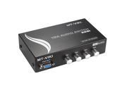 MT VIKI 4 Ports 4 In 1 Out VGA and AUDIO Metal Splitter Amplifier Switch Adapter MT 15 4AV