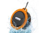 NEK Tech Bluetooth 3.0 5W Waterproof Speaker Suction Cup Mic Hands Free Speakerphone – Orange