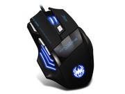 Original Zelotes 5500 DPI MASTER T80 2nd Generation 7 Button LED Optical USB Wired Gaming Mouse Mice for Pro Gamer Spider