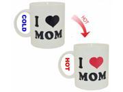 NEK Tech “I Love Mom?Heat Change Mug Mother s Day Gift Magic Coffee Heat Sensitive Mug Color Changing Cup 11 oz 330ML