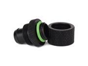 2pcs Black PC Liquid Water Cooling Compression Fitting Nozzle for 3 8 Water Pipe