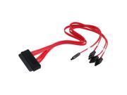 50cm SAS SFF 8484 32Pin to 4 SATA 7Pin HDD Controller Fanout Cable Up to 12Gbps