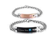 Star Wars Themed I Love You I know 316L Stainless Steel Matching Couple Bracelets 2pcs