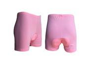 Highsurround Women Cycling Underwear Silicone 3D Padded Riding Shorts Pink L