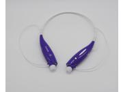 Bluetooth Wireless Headset Stereo Headphone Earphone Sport Handfree in Purple