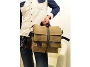 Khaki Canvas Shoulder Messenger Bag for Sony Nikon Canon SLR digital camera