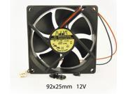 92mm 25mm Case Fan 12V 58CFM PC CPU Cooling Ball Brg 2pin 4 Screws 354a*