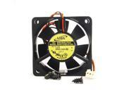 60mm 25mm Case Cooling Fan 12V IP55 Waterproof 27CFM 2 wire Ball Brgs 312a*