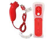 Wireless Controller and Nunchuck Controller Case for Nintendo Wii Gamepad Red