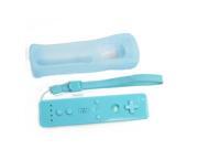 Wireless Remote Controller for Nintendo Wii Silicone Case Light Blue