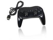 Black Classic Pro Controllers for Nintendo Wii Remote Game