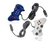 Lot 2 USB Wired Gamepad Controller for Microsoft XBox 360 xbox360 White Blue