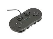 Black Classic Controll Pro Gamepad For Nintendo Wii GameCube
