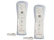 Lot 2 Remote Controller Silicone Case Wrist For Nintendo Wii White