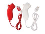 Nunchuk Game Controller for Nintendo WII Console Red White