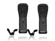 Lot 2 Black Remote Controller Built in Motion Plus for Nintendo Wii