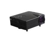 HD 1080P Mini Portable HD Home Multimedia LED Projector 640x480 Theater AV VGA