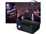 3000 Lumens HD LED Home Theater Cinema Projector 3D Multimedia HDMI USB