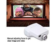 Mini Home Cinema Theater 1080P HD Multimedia USB LED Projector VGA AV ATV TFCard