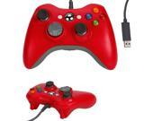 Red USB Wired Game Pad Controller For Microsoft Xbox 360 Xbox360 PC Windows