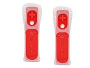 Lot2 Wireless Remote Controller Silicone Case Wristband for Nintendo Wii Red