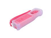 Built in Motion Plus Remote Controller Case for Nintendo Wii Wireless Pink