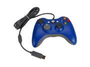 Wired USB Game Controller for Microsoft Slim Xbox 360 PC Windows Blue