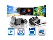 Mini Portable HD LED Projector Home Cinema Theater PC Laptop VGA USB SD AV HDMI