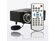 Mini Portable LED Projector 1080P Multimedia Home Theater VGA USB HDMI Black
