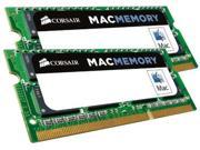 Corsair SDRAM Memory Module 16 GB 2 * 8 GB DDR3 SDRAM 1333 MHz DDR3 1333 PC3 10600 Non ECC Unbuffered 204 pin SoDIMM