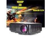 7000 Lumens LED Projector Home Theater USB TV 3D HD 1080P Business VGA HDMI THB8