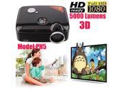 2600 Lumens Multimedia Home Theater HD LED Video Projector USB VGA HDMI AV BK8