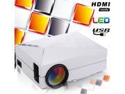 5000Lumens Mini LED LCD Projector HD Home Theater Cinema USB VGA HDMI AV ATV T8