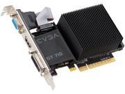 EVGA GeForce GT 710 DirectX 12 1GB 64 Bit DDR3 PCI Express 2.0 01G P3 2710 KR Video Graphics Card