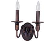 Maxim Lighting Towne 2 Light Wall Sconce Oil Rubbed Bronze 11032OI
