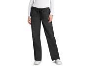 Adar Pop Stretch Junior Fit Low Rise Multi Pocket Straight Leg Pants 3100 Black 2X