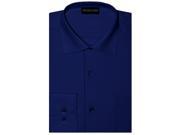 Aslanian Men s Solid Color Regular Fit Dress Shirt with Cuff